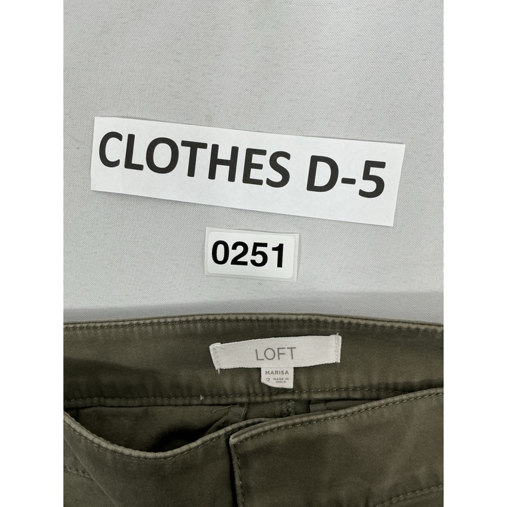 Womans Excellent Loft Marisa Pants Size 2 Army Green Skinny Ankle 0251/D-5 - Picture 3 of 7